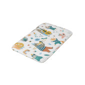 Gruppe farbiger Tiere Badematte (Schrägansicht)