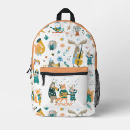 Gruppe farbiger Tiere Bedruckter Rucksack