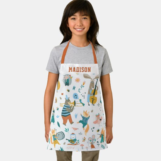 Gruppe farbiger Tiere Schürze (Insitu)