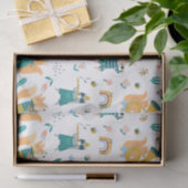 Gruppe farbiger Tiere Seidenpapier (Geschenk)