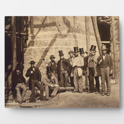 Gruppe Foremen, 1862 (Foto) Fotoplatte (Vorderseite)