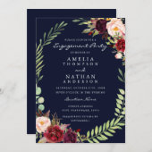 Gruppe für das Engagement der Burgunder Marine im Einladung (Vorne/Hinten)