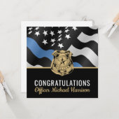 Gruppe für die Absolventen der Strafverfolgungsbeh Karte (Vorderseite/Rückseite Beispiel)