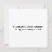 Gruppe für die Absolventen der Strafverfolgungsbeh Karte (Rückseite)