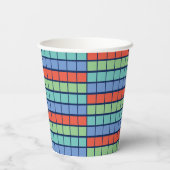 Gruppe für die regelmäßige Abstufung von Tabellene Pappbecher (Rückseite)