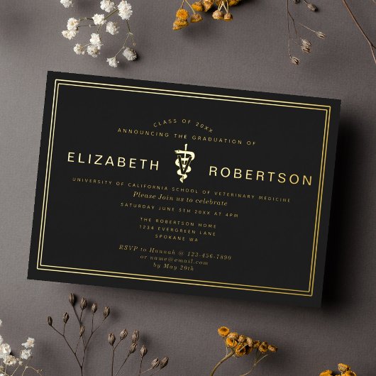 Gruppe für Diplom-Veterinärstudiengänge Folieneinladung