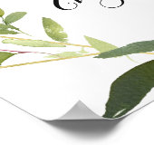 Gruppe für geometrische Rahmen der Eukalyptus Flor Poster (Ecke)