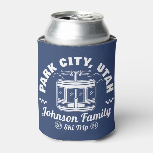 Gruppe für individuelle Familienfreunde Skiausflüg Dosenkühler (Kanne Vorderseite)