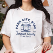 Gruppe für individuelle Familienfreunde Skiausflüg T-Shirt