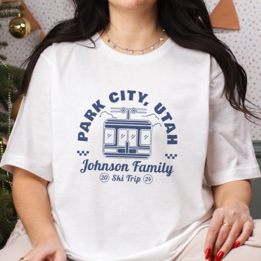 Gruppe für individuelle Familienfreunde Skiausflüg T-Shirt