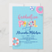 Gruppe für Pool und GRILLEN Einladung (Vorderseite)