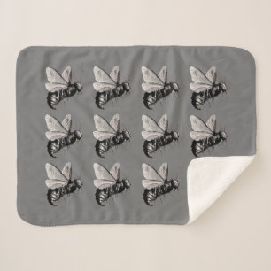 Gruppe gotischer Bienenvölker auf Flügelgrauen Sherpadecke