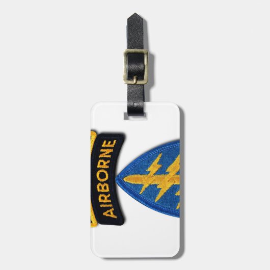 Gruppe "Grüne Berets SF SOF SFG SOC" Gepäckanhänger (Vorderseite vertikal)