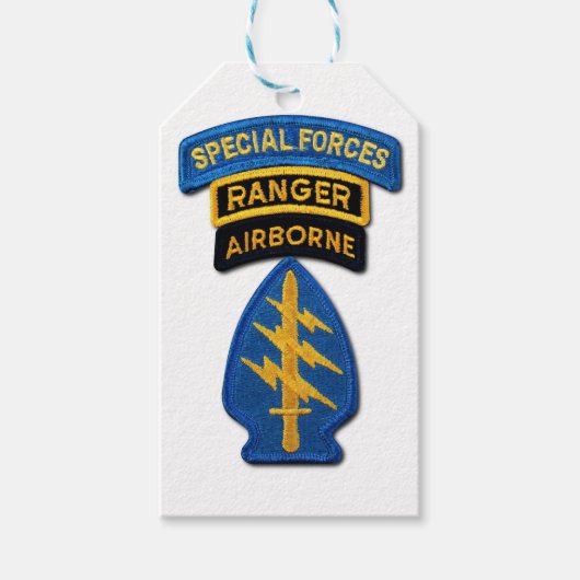 Gruppe "Grüne Berets SF SOF SFG SOC" Geschenkanhänger (Vorderseite)