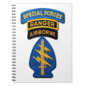 Gruppe "Grüne Berets SF SOF SFG SOC" Notizblock (Vorderseite)