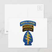 Gruppe "Grüne Berets SF SOF SFG SOC" Postkarte (Vorne/Hinten)