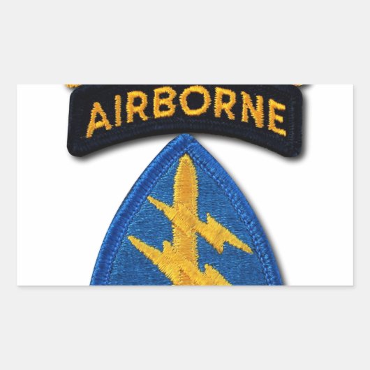 Gruppe "Grüne Berets SF SOF SFG SOC" Rechteckiger Aufkleber (Vorderseite)