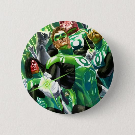 Gruppe grüne Laternen Button (Vorderseite)