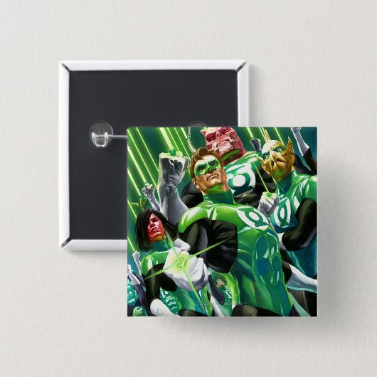 Gruppe grüne Laternen Button (Vorne & Hinten)