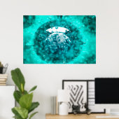 Gruppe H5N1-Virus mit Brillenansicht 2 Poster (Heimbüro)