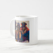 Gruppe Hippie Men Kaffeetasse (Vorderseite Links)