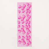 Gruppe Hübscher, leuchtender Herztöne, rosa Punkte Yogamatte (Vorderseite)