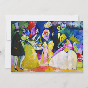 Gruppe in Krinolinen von Wassily Kandinsky Einladung
