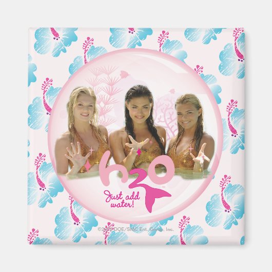 Gruppe in rosa Blase Magnet (Vorne)