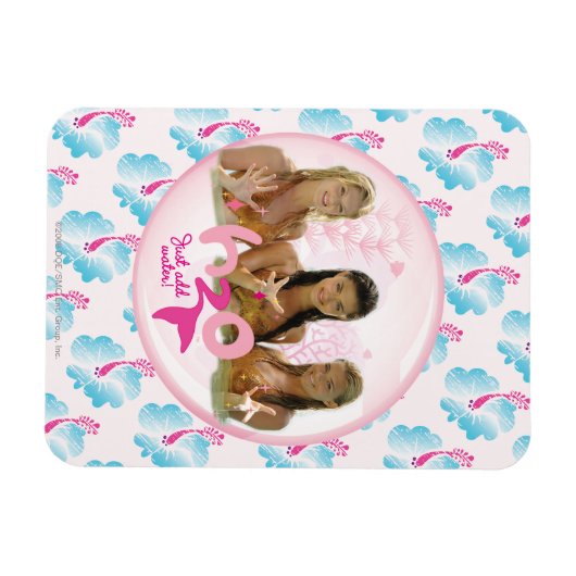 Gruppe in rosa Blase Magnet (Horizontal)