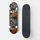 Gruppe Katzen im Viktorianischen Hintergrundstil Skateboard (Vorderseite)