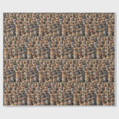 Gruppe Katzen mit Sonnenbrille Geschenkpapier (Flach)