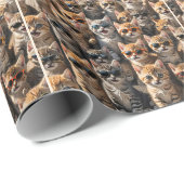 Gruppe Katzen mit Sonnenbrille Geschenkpapier (Rolleneckpunkt)