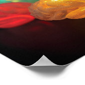 Gruppe kleiner leuchtender Gehirne in mehreren Far Poster (Ecke)