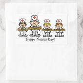 Gruppe männlicher Krankenpfleger Sticker oder Name (Tasche)