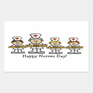 Gruppe männlicher Krankenpfleger Sticker oder Name