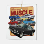 Gruppe Muskelwagen Keramikornament (Links)