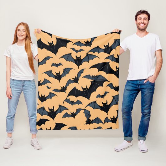 Gruppe niedlicher Fledermäuse Fleecedecke (Beispiel)