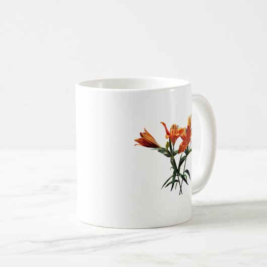Gruppe Orange Lilies Kaffeetasse (VorderseiteRechts)