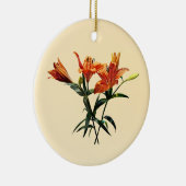Gruppe Orange Lilies Keramik Ornament (Rechts)