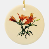 Gruppe Orange Lilies Keramik Ornament (Hinten)