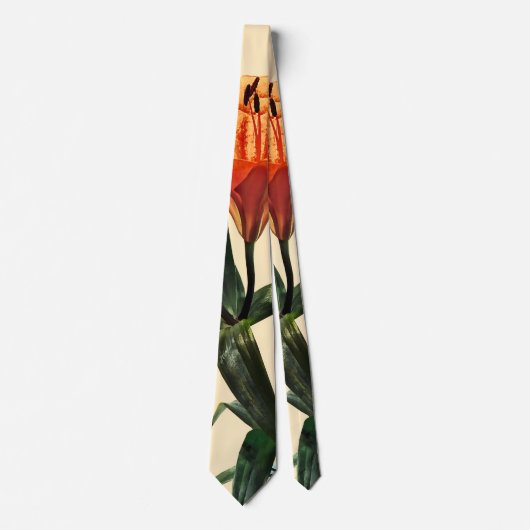 Gruppe Orange Lilies Krawatte (Vorderseite)