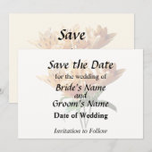 Gruppe Orange Lilies Save The Date (Vorne/Hinten)