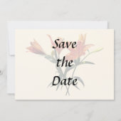 Gruppe Orange Lilies Save The Date (Rückseite)