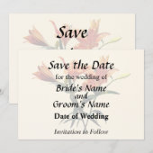 Gruppe Orange Lilies Save The Date (Vorne/Hinten)