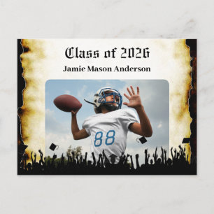 Gruppe Parchment Scroll Hoher Abschluss Einladung