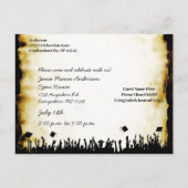 Gruppe Parchment Scroll Hoher Abschluss Einladung (Rückseite)