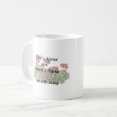 Gruppe roter Geranien Kaffeetasse (Vorderseite Links)