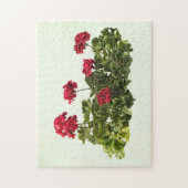Gruppe roter Geranien Puzzle (Vertikal)