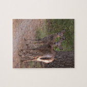 Gruppe Rotwild Puzzle (Horizontal)