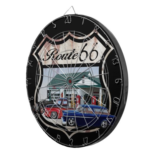Gruppe Route 66 Dartscheibe (Vorderseite rechts)